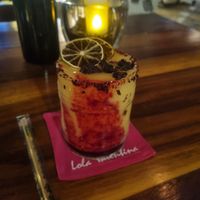 Mango hibiscus margarita at Lola Valentina in Isla Mujeres