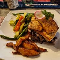 Caribbean platter at Lola Valentina in Isla Mujeres