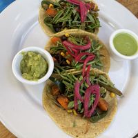 Cactus tacos  at Lola Valentina in Isla Mujeres