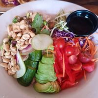 Tofu bowl at Lola Valentina in Isla Mujeres