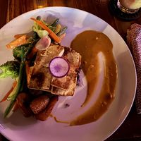 Caribbean Plate with tofuu  at Lola Valentina in Isla Mujeres