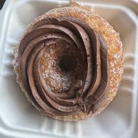 Chocolate cream cronut  at Beechwood Doughnuts in St Catharines