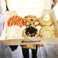 6 pack donuts...including Cookies ‘n Cream at Beechwood Doughnuts in St Catharines