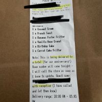 Receipt   at Beechwood Doughnuts in St Catharines