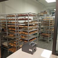 donuts while making at Beechwood Doughnuts in St Catharines