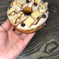 A cookie dough doughnut that I can eat, amazing!  at Beechwood Doughnuts in St Catharines