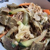 Noodles with seitan at Astrid in Malaga