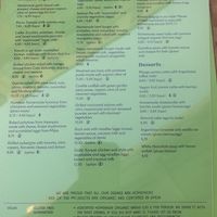 Menu at Astrid in Malaga