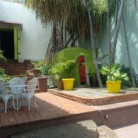 The courtyard at Kalenda in Santo Domingo