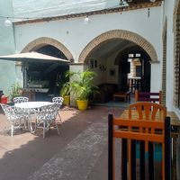 The courtyard at Kalenda in Santo Domingo