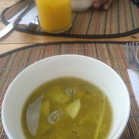Lentil soup at Kalenda in Santo Domingo