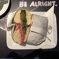 Vegan Bagel  at Blueorange Coffee and Bagel - Alserbachstrasse in Vienna