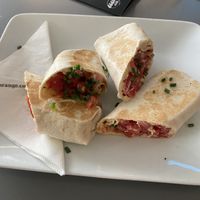 Spicy hummus wrap  at Blueorange Coffee and Bagel - Alserbachstrasse in Vienna