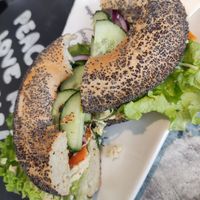 Vegan Laxx Bagel at Blueorange Coffee and Bagel - Alserbachstrasse in Vienna