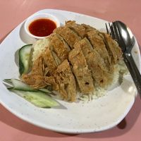 Vegetarian chicken rice at Ci Wen Vegetarian 慈雲素食 in Northeast Singapore