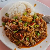 Sambal Petai Rice ~ 24/3/22  REALLY GOOD!!! at Ci Wen Vegetarian 慈雲素食 in Northeast Singapore