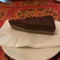 Raspberry torte   at Visto Lounge in Torquay