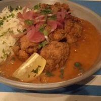 Vegan Goan Cauliflower Curry at Visto Lounge in Torquay