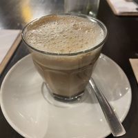 Delicious flat white  at Super Jami Kitchen in Stuttgart