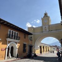 Outside (right by the arch)  at Chocola La La in Antigua
