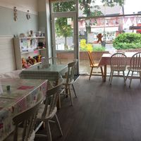 Inside A Little Something - front of shop and seating area. at A Little Something in Thornton