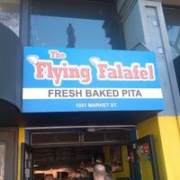 Exterior of store at 1051 Market St at The Flying Falafel in San Francisco