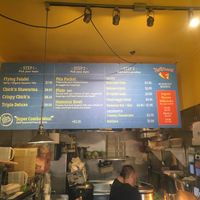 The options at The Flying Falafel in San Francisco