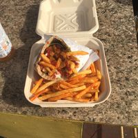 Deluxe combo at The Flying Falafel in San Francisco