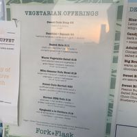 Separate vegetarian/ vegan menu, not listed on website  at The Fork and Flask at Nage in Rehoboth Beach