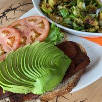 Vegan BLT with Brussels sprouts  #Veganuary at The Elusive Cow in Bellevue