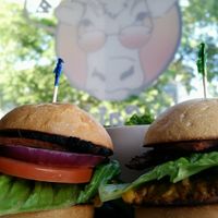 Tempeh slider at The Elusive Cow in Bellevue