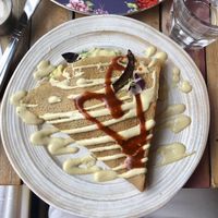 The burrito crepe!  at Little ChoC Apothecary in Brooklyn