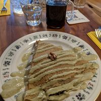 Mushroom crepe at Little ChoC Apothecary in Brooklyn