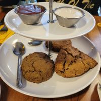 The cookies and scones were so yummy at Little ChoC Apothecary in Brooklyn