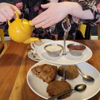 Tea time at Little ChoC Apothecary in Brooklyn