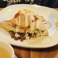 Savory crepe at Little ChoC Apothecary in Brooklyn