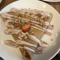 Strawberry shortcake crepe   at Little ChoC Apothecary in Brooklyn