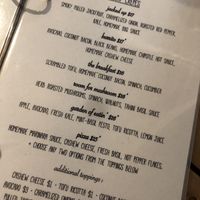 Menu at Little ChoC Apothecary in Brooklyn