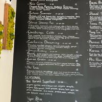 Salad menu   at Local Greens in Solana Beach
