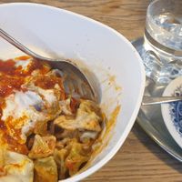 Without toppings and Turkish coffee at Lezizel Manti in Munich