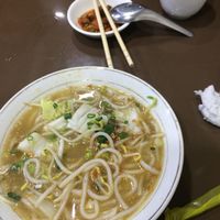 Vegan soup at 999 Shan Noodle Shop in Yangon