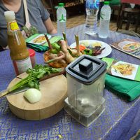 Chili paste - cooking class at Green Garden & May Kaidee Cooking School in Bangkok