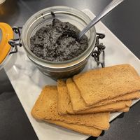 Olive tapenade   at Cafe-Obrador Okapi in Bilbao