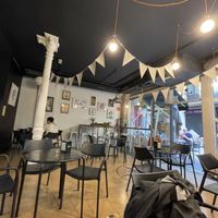 Inside cafe  at Cafe-Obrador Okapi in Bilbao