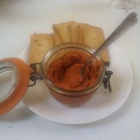Muhamara (vegan) at Cafe-Obrador Okapi in Bilbao