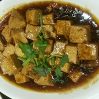 Spicy tofu at Chop Chop in Edinburgh
