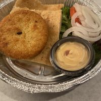Millet burger at Stone Row Pub and Eatery in Jim Thorpe
