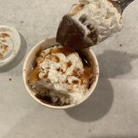 orange chocolate ganache with coconut whipped cream and a caramel rum drizzle  at Stone Row Pub and Eatery in Jim Thorpe