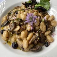 Gnocchi with herbed pesto.  at Stone Row Pub and Eatery in Jim Thorpe
