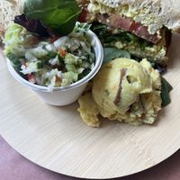 Eggless salad (made either tofu)   at Stone Row Pub and Eatery in Jim Thorpe